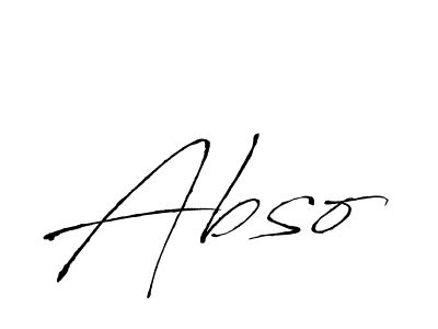 How to make Abso name signature. Use Antro_Vectra style for creating short signs online. This is the latest handwritten sign. Abso signature style 6 images and pictures png