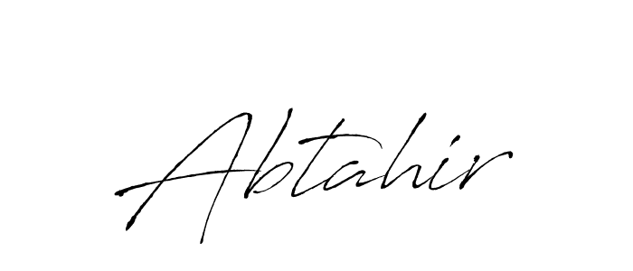 Make a beautiful signature design for name Abtahir. With this signature (Antro_Vectra) style, you can create a handwritten signature for free. Abtahir signature style 6 images and pictures png