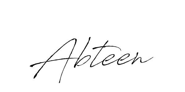 How to make Abteen name signature. Use Antro_Vectra style for creating short signs online. This is the latest handwritten sign. Abteen signature style 6 images and pictures png
