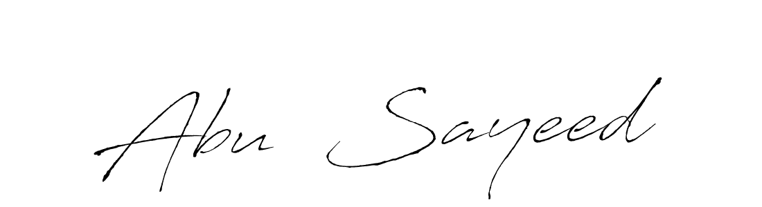 Create a beautiful signature design for name Abu  Sayeed. With this signature (Antro_Vectra) fonts, you can make a handwritten signature for free. Abu  Sayeed signature style 6 images and pictures png
