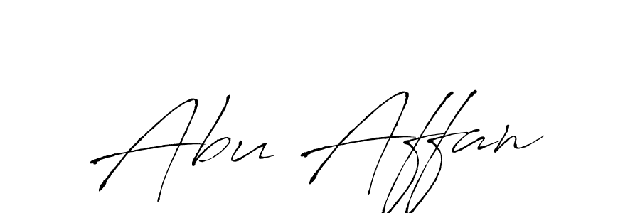 Antro_Vectra is a professional signature style that is perfect for those who want to add a touch of class to their signature. It is also a great choice for those who want to make their signature more unique. Get Abu Affan name to fancy signature for free. Abu Affan signature style 6 images and pictures png
