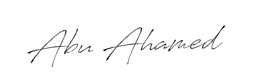 Design your own signature with our free online signature maker. With this signature software, you can create a handwritten (Antro_Vectra) signature for name Abu Ahamed. Abu Ahamed signature style 6 images and pictures png