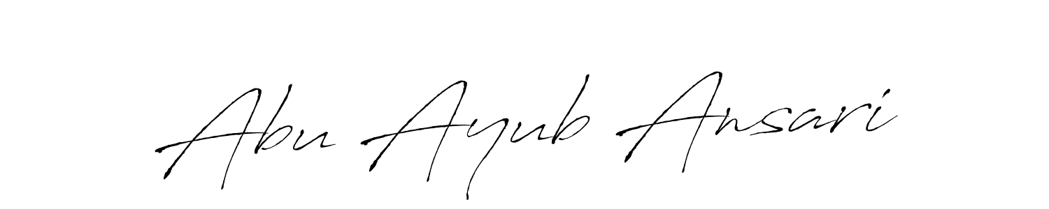 Make a short Abu Ayub Ansari signature style. Manage your documents anywhere anytime using Antro_Vectra. Create and add eSignatures, submit forms, share and send files easily. Abu Ayub Ansari signature style 6 images and pictures png