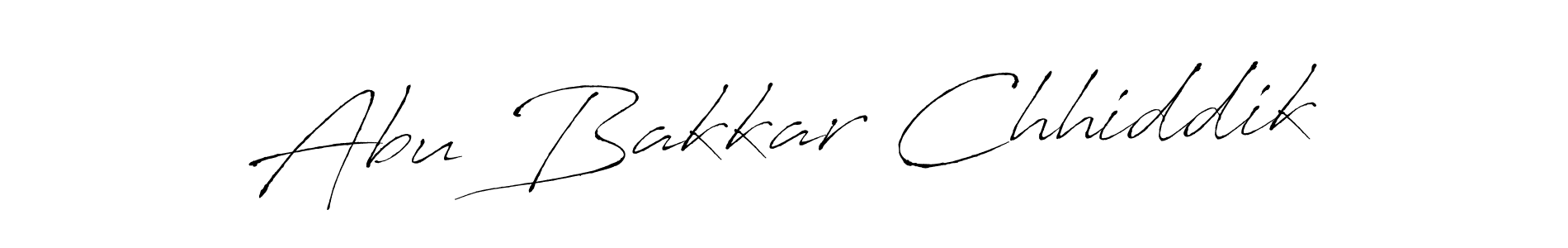 Design your own signature with our free online signature maker. With this signature software, you can create a handwritten (Antro_Vectra) signature for name Abu Bakkar Chhiddik. Abu Bakkar Chhiddik signature style 6 images and pictures png