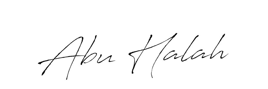 Abu Halah stylish signature style. Best Handwritten Sign (Antro_Vectra) for my name. Handwritten Signature Collection Ideas for my name Abu Halah. Abu Halah signature style 6 images and pictures png