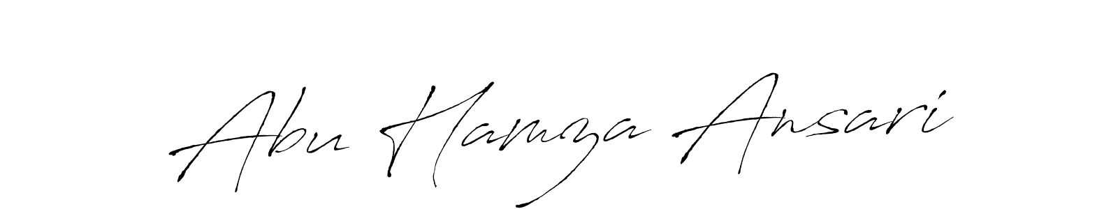 Make a beautiful signature design for name Abu Hamza Ansari. With this signature (Antro_Vectra) style, you can create a handwritten signature for free. Abu Hamza Ansari signature style 6 images and pictures png