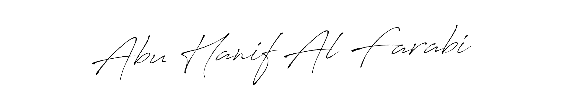 Create a beautiful signature design for name Abu Hanif Al Farabi. With this signature (Antro_Vectra) fonts, you can make a handwritten signature for free. Abu Hanif Al Farabi signature style 6 images and pictures png