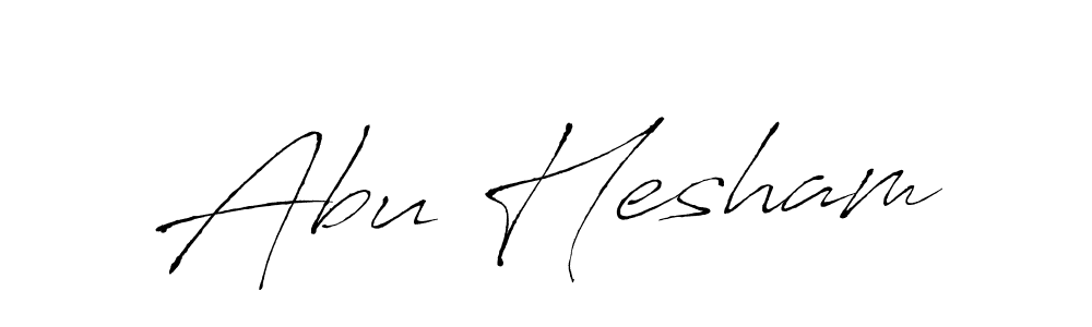 Use a signature maker to create a handwritten signature online. With this signature software, you can design (Antro_Vectra) your own signature for name Abu Hesham. Abu Hesham signature style 6 images and pictures png