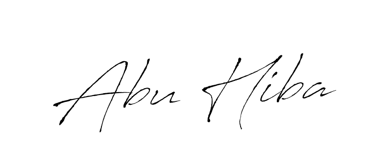 Make a beautiful signature design for name Abu Hiba. With this signature (Antro_Vectra) style, you can create a handwritten signature for free. Abu Hiba signature style 6 images and pictures png