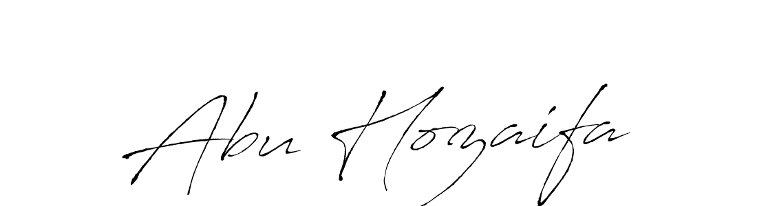 Create a beautiful signature design for name Abu Hozaifa. With this signature (Antro_Vectra) fonts, you can make a handwritten signature for free. Abu Hozaifa signature style 6 images and pictures png