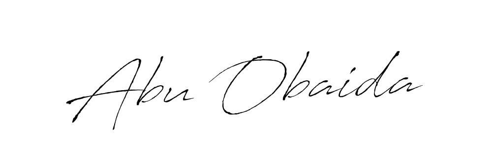 Use a signature maker to create a handwritten signature online. With this signature software, you can design (Antro_Vectra) your own signature for name Abu Obaida. Abu Obaida signature style 6 images and pictures png