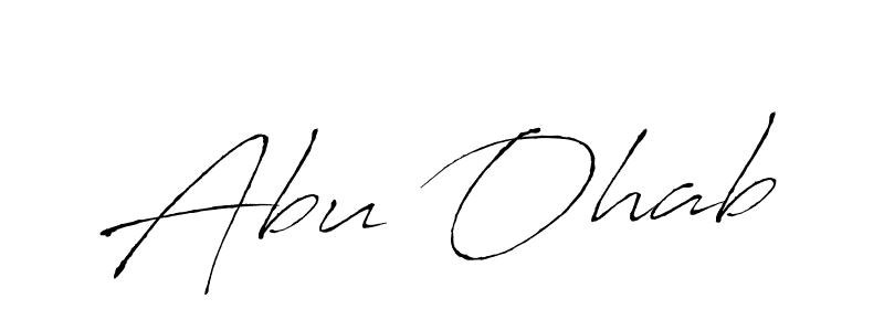 How to Draw Abu Ohab signature style? Antro_Vectra is a latest design signature styles for name Abu Ohab. Abu Ohab signature style 6 images and pictures png