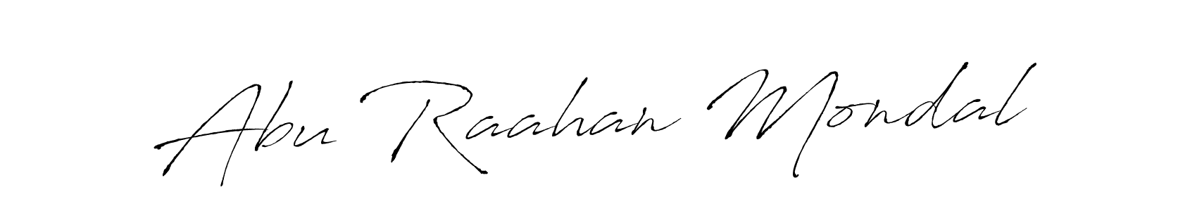 It looks lik you need a new signature style for name Abu Raahan Mondal. Design unique handwritten (Antro_Vectra) signature with our free signature maker in just a few clicks. Abu Raahan Mondal signature style 6 images and pictures png