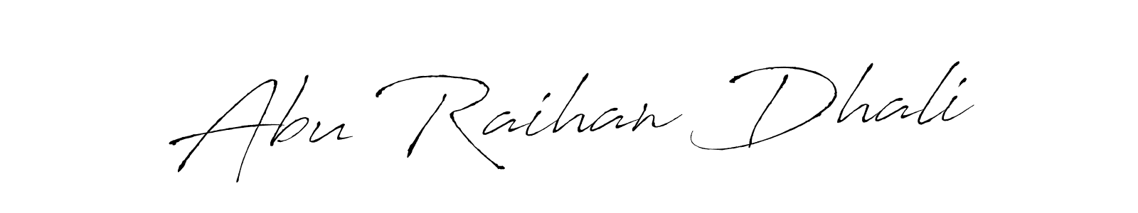 Create a beautiful signature design for name Abu Raihan Dhali. With this signature (Antro_Vectra) fonts, you can make a handwritten signature for free. Abu Raihan Dhali signature style 6 images and pictures png