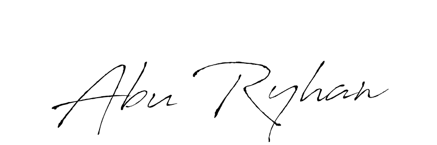 The best way (Antro_Vectra) to make a short signature is to pick only two or three words in your name. The name Abu Ryhan include a total of six letters. For converting this name. Abu Ryhan signature style 6 images and pictures png