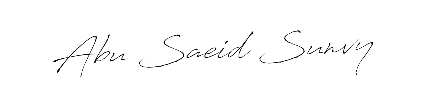 You should practise on your own different ways (Antro_Vectra) to write your name (Abu Saeid Sunvy) in signature. don't let someone else do it for you. Abu Saeid Sunvy signature style 6 images and pictures png