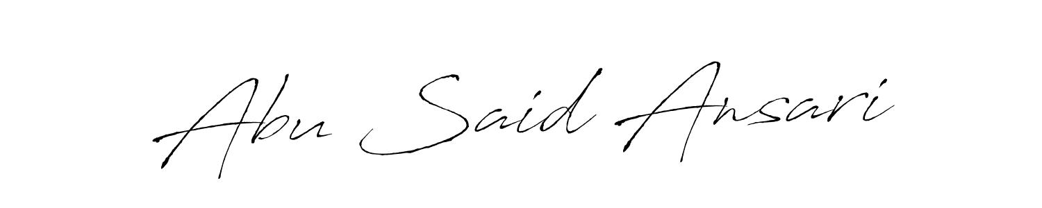 Make a short Abu Said Ansari signature style. Manage your documents anywhere anytime using Antro_Vectra. Create and add eSignatures, submit forms, share and send files easily. Abu Said Ansari signature style 6 images and pictures png