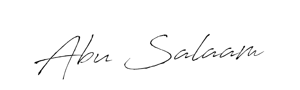 How to make Abu Salaam signature? Antro_Vectra is a professional autograph style. Create handwritten signature for Abu Salaam name. Abu Salaam signature style 6 images and pictures png