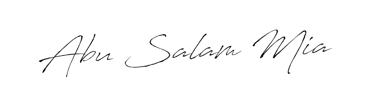 Make a beautiful signature design for name Abu Salam Mia. With this signature (Antro_Vectra) style, you can create a handwritten signature for free. Abu Salam Mia signature style 6 images and pictures png