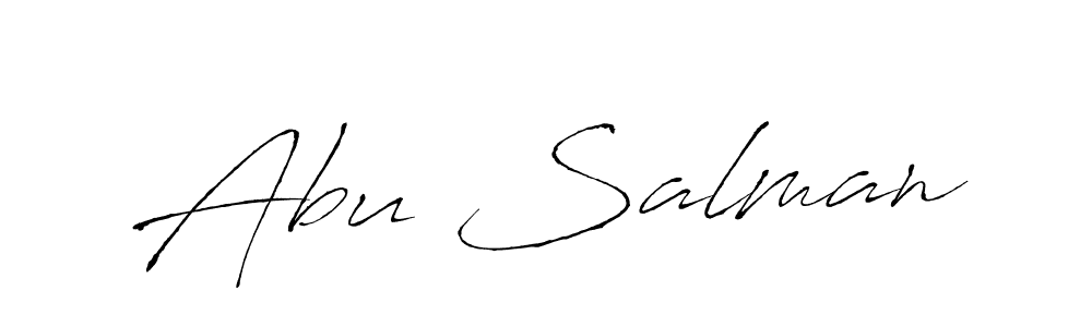 How to make Abu Salman signature? Antro_Vectra is a professional autograph style. Create handwritten signature for Abu Salman name. Abu Salman signature style 6 images and pictures png