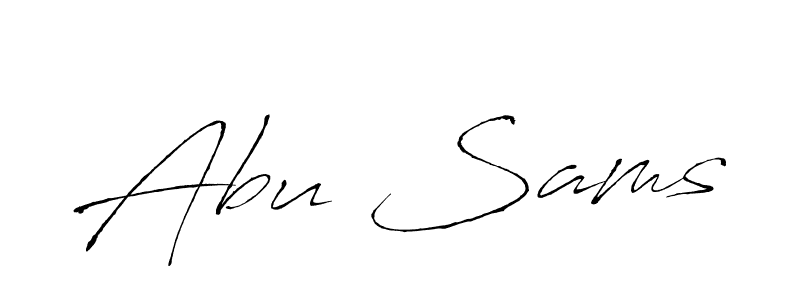 Also we have Abu Sams name is the best signature style. Create professional handwritten signature collection using Antro_Vectra autograph style. Abu Sams signature style 6 images and pictures png