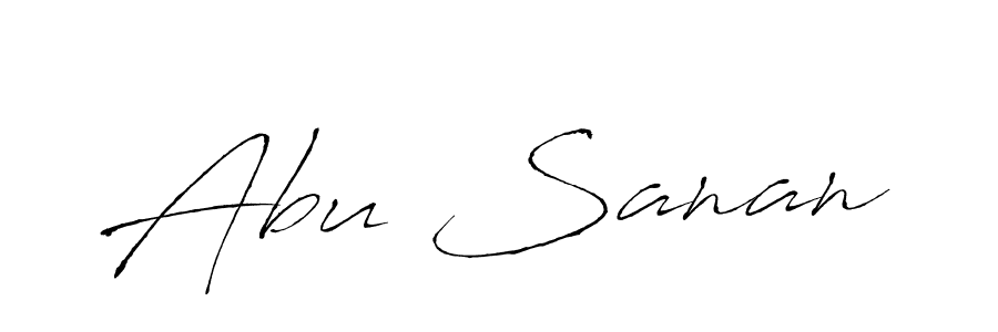 Also You can easily find your signature by using the search form. We will create Abu Sanan name handwritten signature images for you free of cost using Antro_Vectra sign style. Abu Sanan signature style 6 images and pictures png