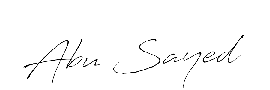 Design your own signature with our free online signature maker. With this signature software, you can create a handwritten (Antro_Vectra) signature for name Abu Sayed. Abu Sayed signature style 6 images and pictures png