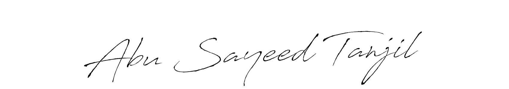 Make a beautiful signature design for name Abu Sayeed Tanjil. Use this online signature maker to create a handwritten signature for free. Abu Sayeed Tanjil signature style 6 images and pictures png