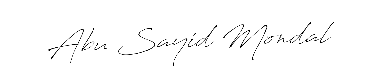 How to make Abu Sayid Mondal name signature. Use Antro_Vectra style for creating short signs online. This is the latest handwritten sign. Abu Sayid Mondal signature style 6 images and pictures png