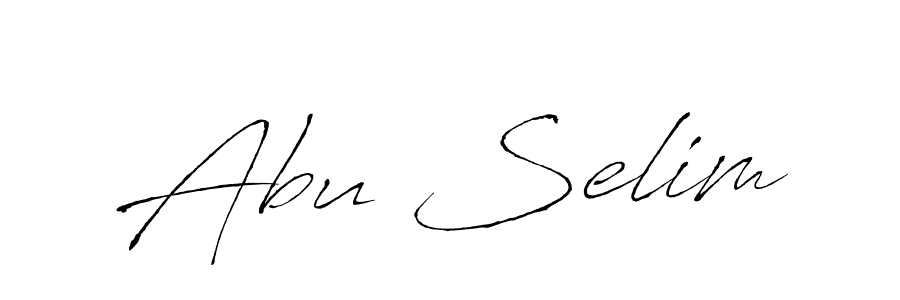 Make a beautiful signature design for name Abu Selim. With this signature (Antro_Vectra) style, you can create a handwritten signature for free. Abu Selim signature style 6 images and pictures png
