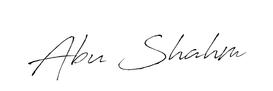 Also You can easily find your signature by using the search form. We will create Abu Shahm name handwritten signature images for you free of cost using Antro_Vectra sign style. Abu Shahm signature style 6 images and pictures png