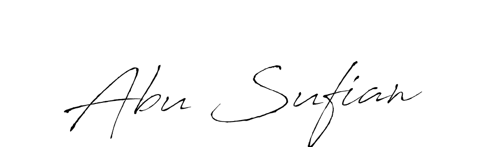 Design your own signature with our free online signature maker. With this signature software, you can create a handwritten (Antro_Vectra) signature for name Abu Sufian. Abu Sufian signature style 6 images and pictures png