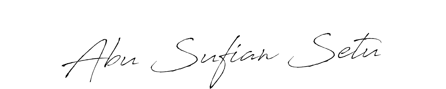 Create a beautiful signature design for name Abu Sufian Setu. With this signature (Antro_Vectra) fonts, you can make a handwritten signature for free. Abu Sufian Setu signature style 6 images and pictures png