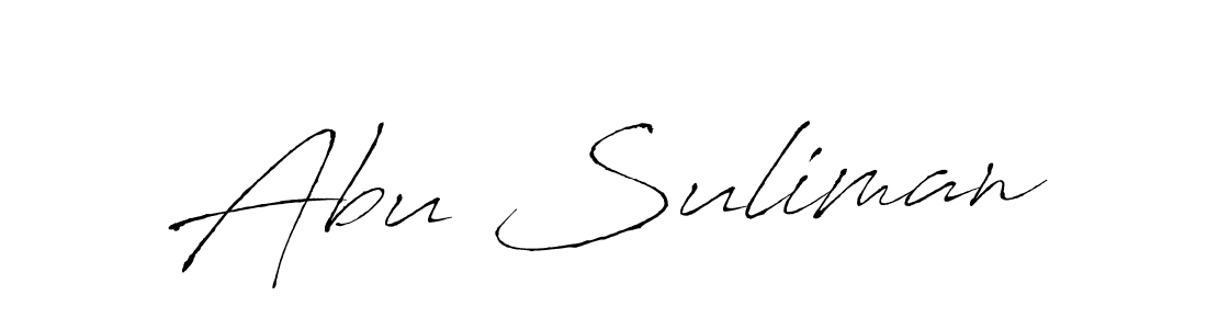 Abu Suliman stylish signature style. Best Handwritten Sign (Antro_Vectra) for my name. Handwritten Signature Collection Ideas for my name Abu Suliman. Abu Suliman signature style 6 images and pictures png