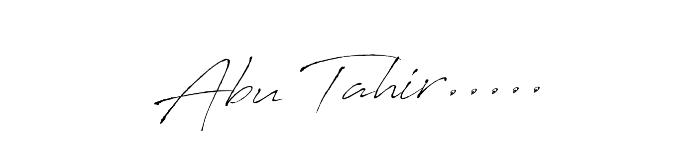 The best way (Antro_Vectra) to make a short signature is to pick only two or three words in your name. The name Abu Tahir..... include a total of six letters. For converting this name. Abu Tahir..... signature style 6 images and pictures png