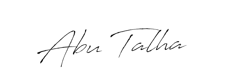 Use a signature maker to create a handwritten signature online. With this signature software, you can design (Antro_Vectra) your own signature for name Abu Talha. Abu Talha signature style 6 images and pictures png