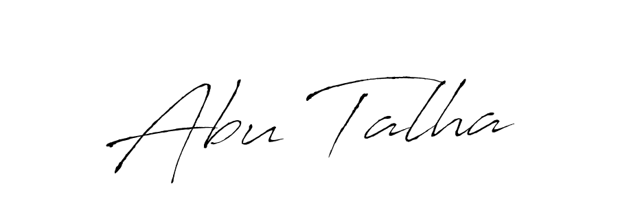 Use a signature maker to create a handwritten signature online. With this signature software, you can design (Antro_Vectra) your own signature for name Abu Talha. Abu Talha signature style 6 images and pictures png