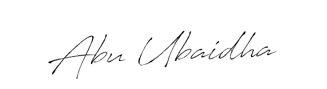 Abu Ubaidha stylish signature style. Best Handwritten Sign (Antro_Vectra) for my name. Handwritten Signature Collection Ideas for my name Abu Ubaidha. Abu Ubaidha signature style 6 images and pictures png