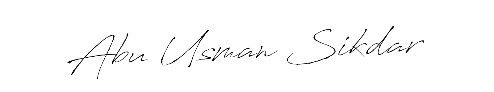 It looks lik you need a new signature style for name Abu Usman Sikdar. Design unique handwritten (Antro_Vectra) signature with our free signature maker in just a few clicks. Abu Usman Sikdar signature style 6 images and pictures png
