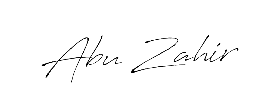 Also we have Abu Zahir name is the best signature style. Create professional handwritten signature collection using Antro_Vectra autograph style. Abu Zahir signature style 6 images and pictures png