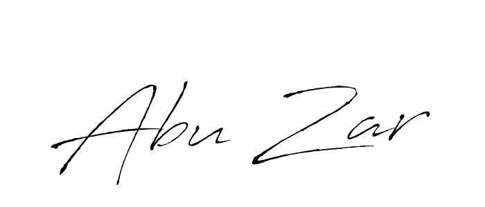 Design your own signature with our free online signature maker. With this signature software, you can create a handwritten (Antro_Vectra) signature for name Abu Zar. Abu Zar signature style 6 images and pictures png