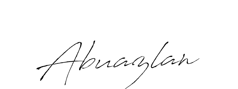 How to make Abuazlan signature? Antro_Vectra is a professional autograph style. Create handwritten signature for Abuazlan name. Abuazlan signature style 6 images and pictures png