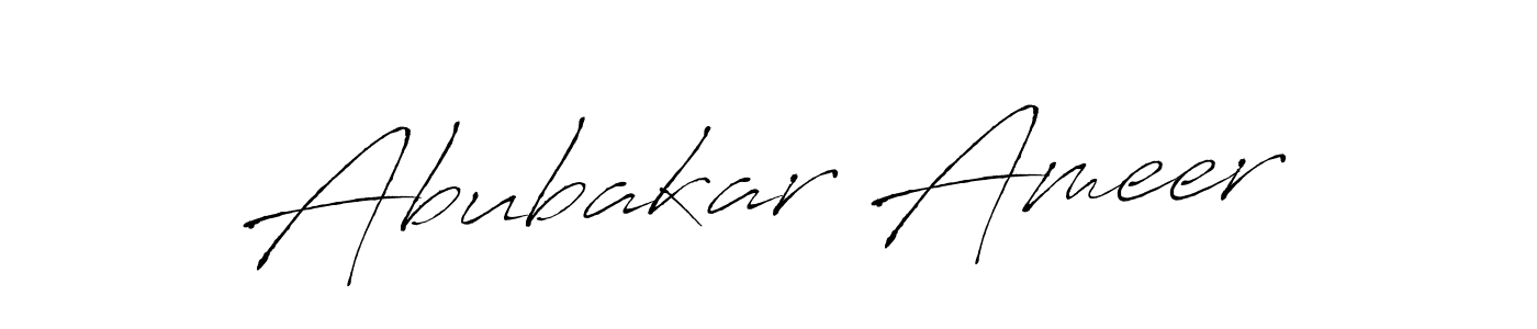 It looks lik you need a new signature style for name Abubakar Ameer. Design unique handwritten (Antro_Vectra) signature with our free signature maker in just a few clicks. Abubakar Ameer signature style 6 images and pictures png