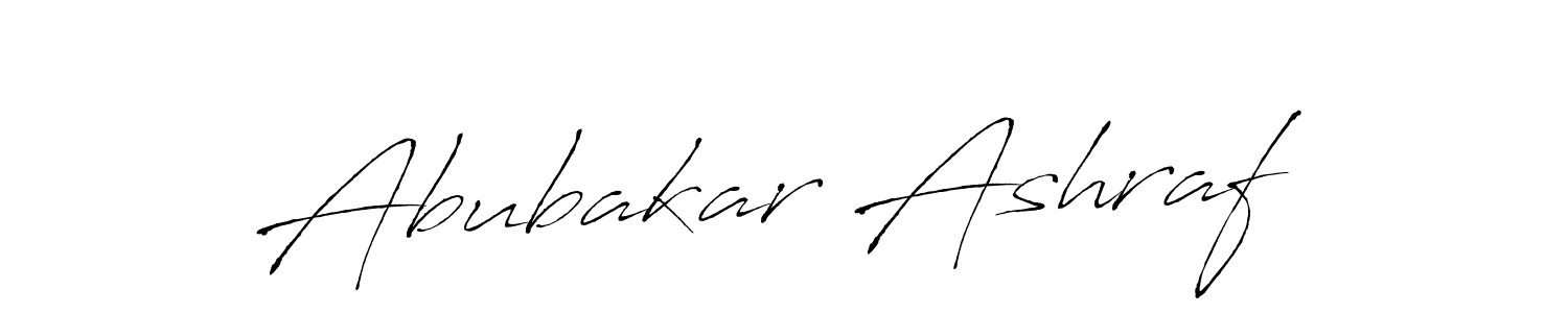 You should practise on your own different ways (Antro_Vectra) to write your name (Abubakar Ashraf) in signature. don't let someone else do it for you. Abubakar Ashraf signature style 6 images and pictures png