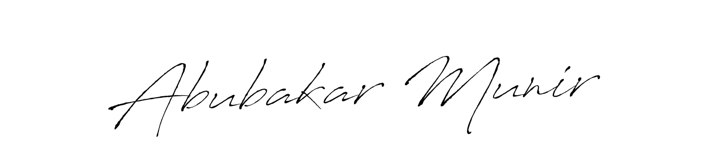 Design your own signature with our free online signature maker. With this signature software, you can create a handwritten (Antro_Vectra) signature for name Abubakar Munir. Abubakar Munir signature style 6 images and pictures png