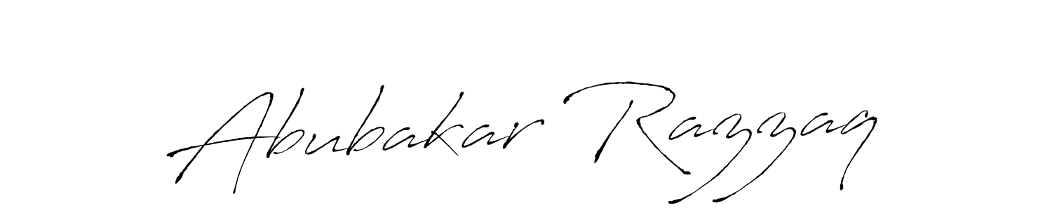 Also we have Abubakar Razzaq name is the best signature style. Create professional handwritten signature collection using Antro_Vectra autograph style. Abubakar Razzaq signature style 6 images and pictures png