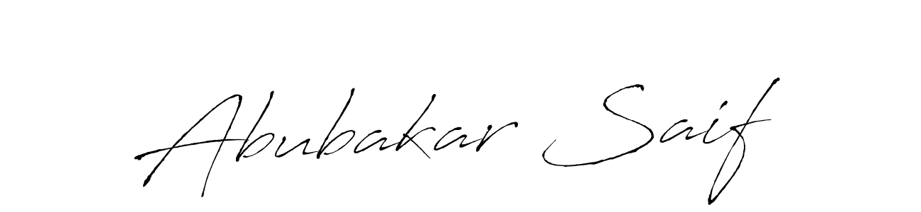 Create a beautiful signature design for name Abubakar Saif. With this signature (Antro_Vectra) fonts, you can make a handwritten signature for free. Abubakar Saif signature style 6 images and pictures png