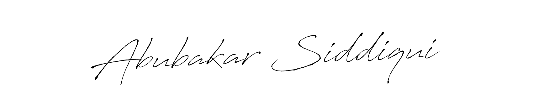 Make a beautiful signature design for name Abubakar Siddiqui. With this signature (Antro_Vectra) style, you can create a handwritten signature for free. Abubakar Siddiqui signature style 6 images and pictures png