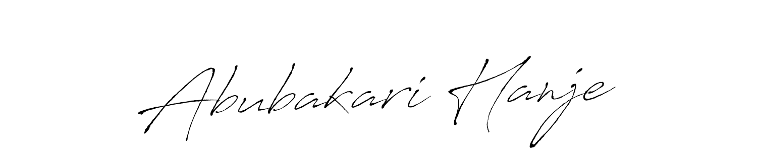 Abubakari Hanje stylish signature style. Best Handwritten Sign (Antro_Vectra) for my name. Handwritten Signature Collection Ideas for my name Abubakari Hanje. Abubakari Hanje signature style 6 images and pictures png