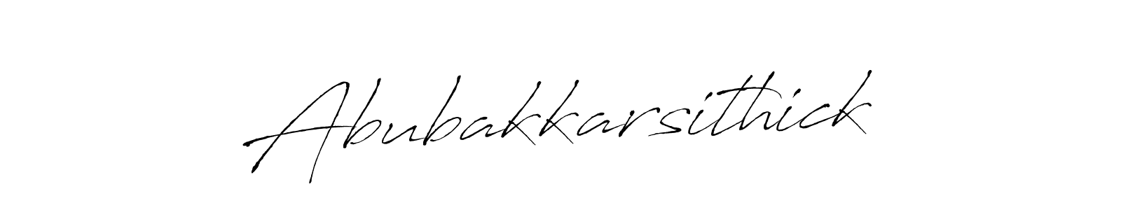 Abubakkarsithick stylish signature style. Best Handwritten Sign (Antro_Vectra) for my name. Handwritten Signature Collection Ideas for my name Abubakkarsithick. Abubakkarsithick signature style 6 images and pictures png